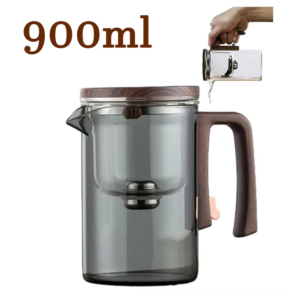 520/720/900Ml Small Waist Magnetic Filtration Glass Teapot Automatic Tea Separation Tea Cups