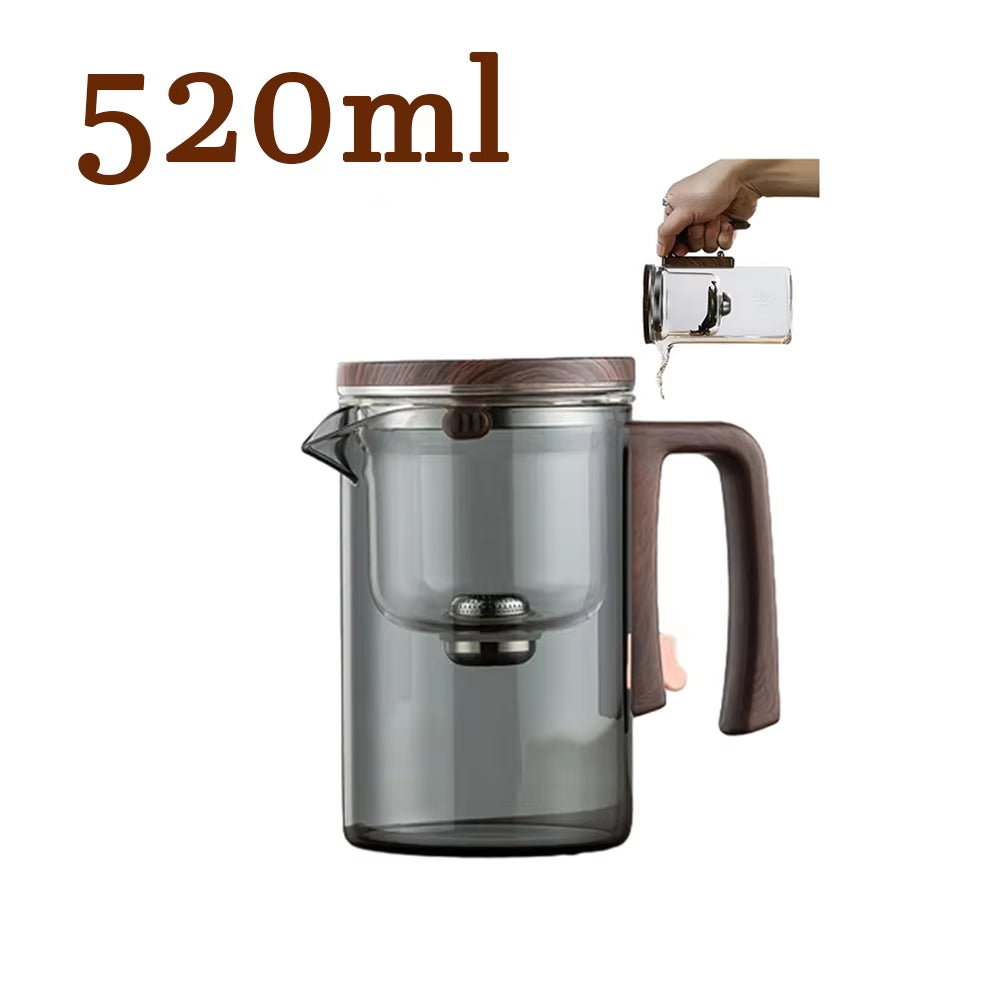 520/720/900Ml Small Waist Magnetic Filtration Glass Teapot Automatic Tea Separation Tea Cups